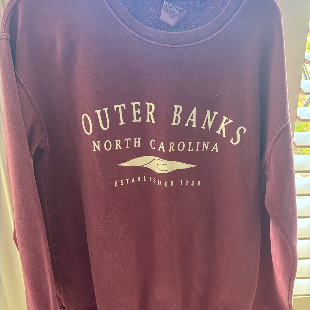 Outer Banks North Carolina Maroon Sweater